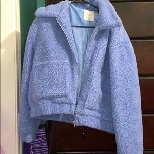 Blue teddy bear jacket